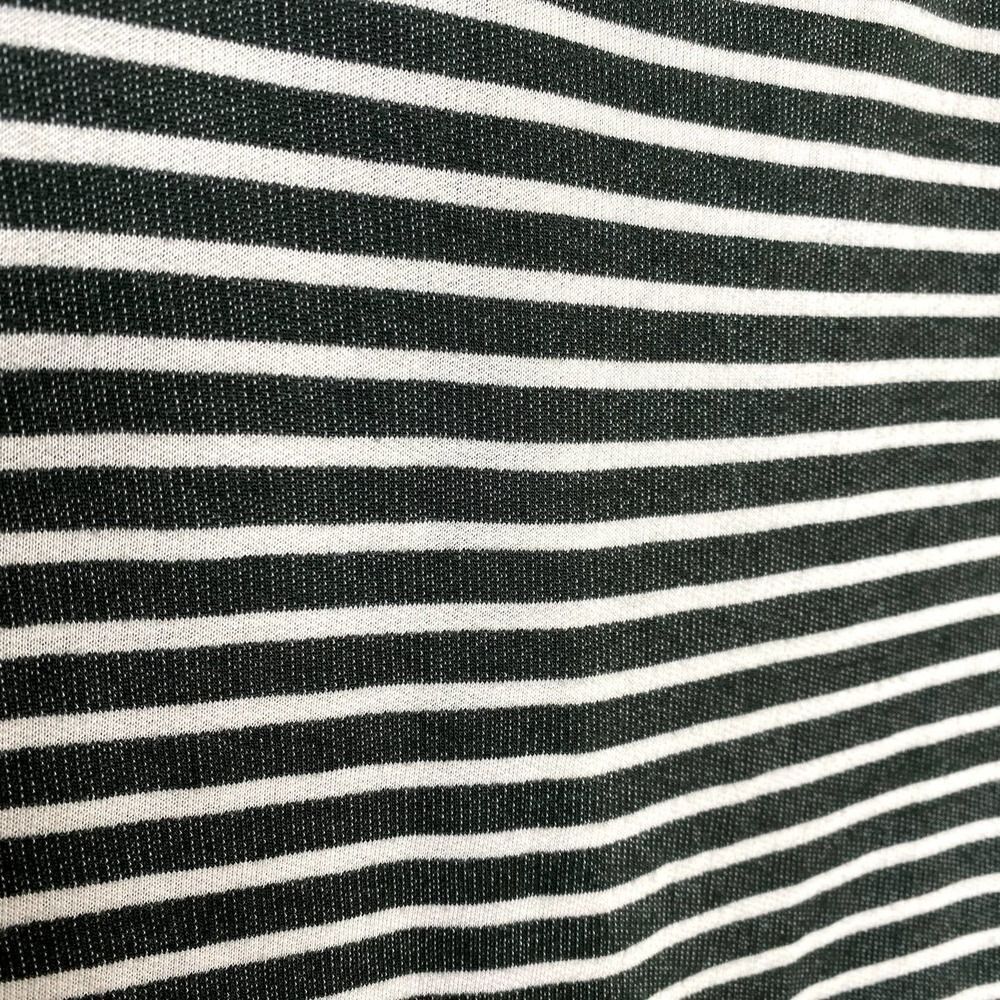 Oddy Striped Long Raglan Sleeve Sweater Top Pullover Geometric Green White - Picture 8 of 11